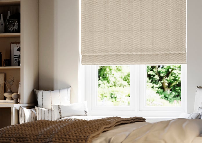 Bellavelle Chevron, Stone Beige - Roman Blind - Image 5